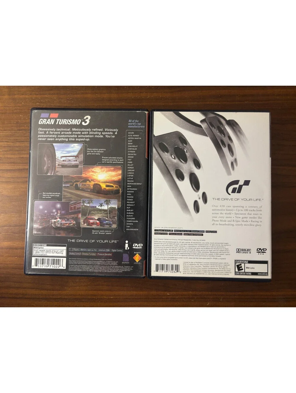 Gran Turismo 3 A-Spec & Gran Turismo 4 (Sony PlayStation 2, PS2)